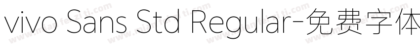 vivo Sans Std Regular字体转换